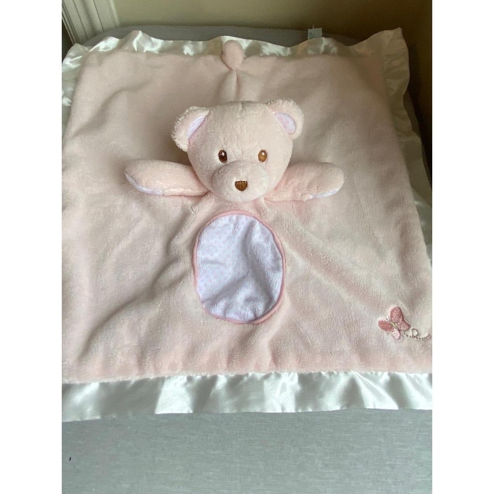 Douglas Baby Teddy Bear Pink 15" Lovey Plush Security Cuddle Silky Toy s1